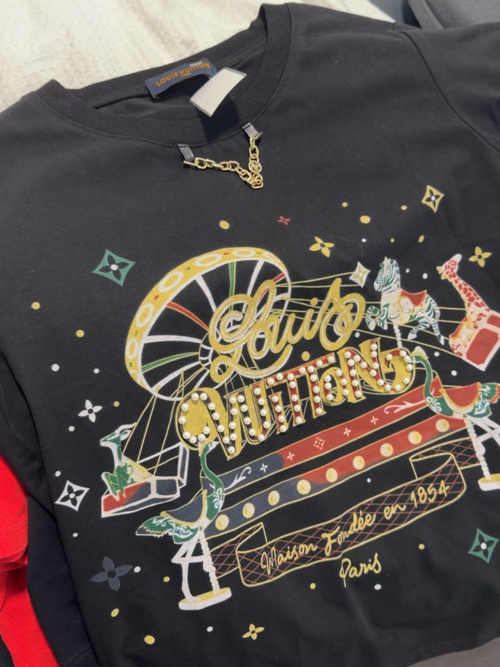 Louis Vuitton Kids Black Graphic Carnival Carousel Sweatshirt